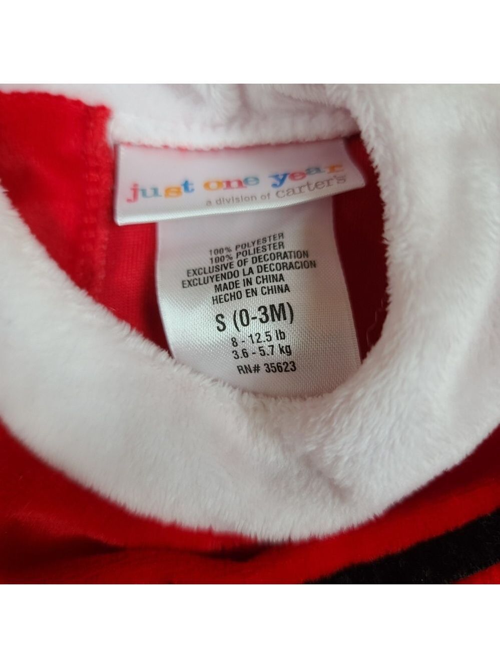 Carter's Just One Year Infant girls Xmas outfit 0-3months Dress and shoes - Picture 6 of 6